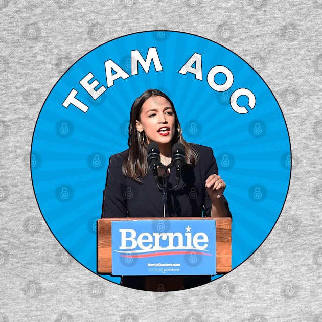 AOC - Democrat Politician - Alexandria Ocasio Cortez by Football from the Left